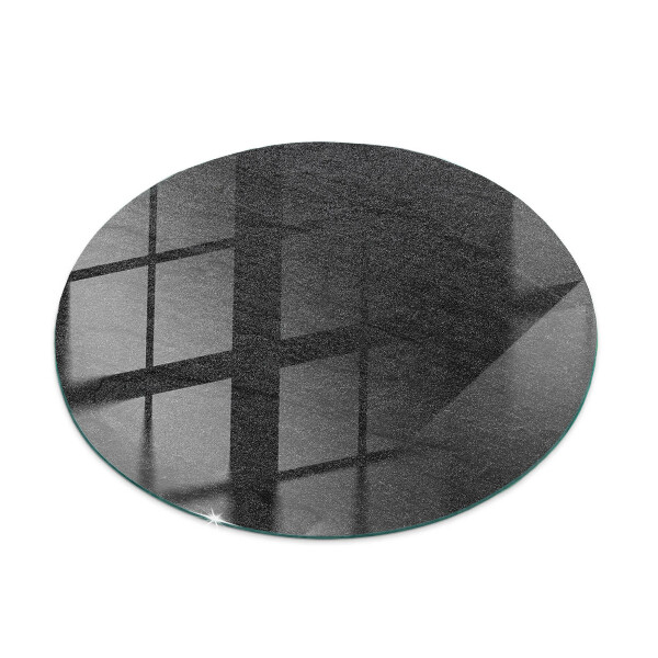 Okrugla staklena ploča stola Motiv teksture kamena