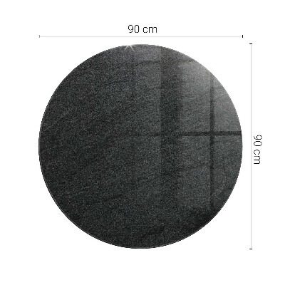 Okrugla staklena ploča stola Motiv teksture kamena