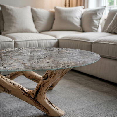 Okrugla staklena ploča Elegantni mramorni uzorak