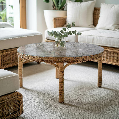 Okrugla staklena ploča Elegantni mramorni uzorak