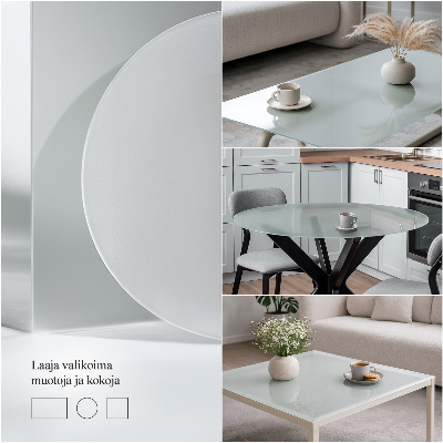 Pravokutna ploča za stol Poluprozirna