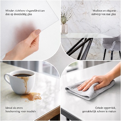 Pravokutna ploča za stol Poluprozirna