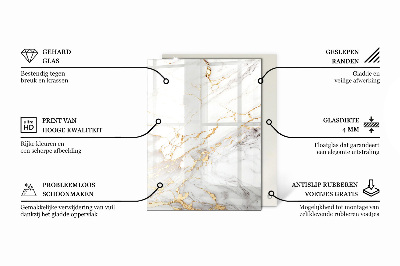 Pravokutna staklena ploča stola Elegantna jednobojna crna