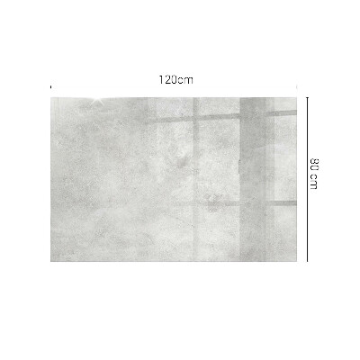 Pravokutna staklena ploča stola Ogrebotine na betonskoj površini