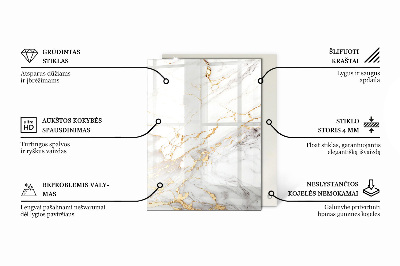 Pravokutna staklena ploča stola Ogrebotine na betonskoj površini