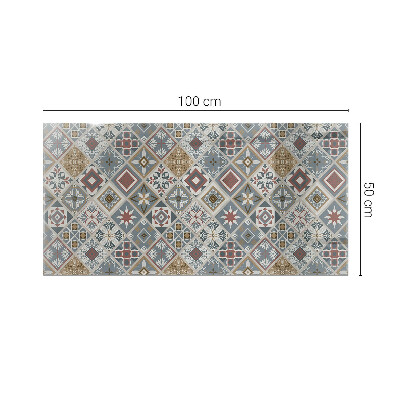 Pravokutna ploča stola Dekorativni mozaici s detaljima