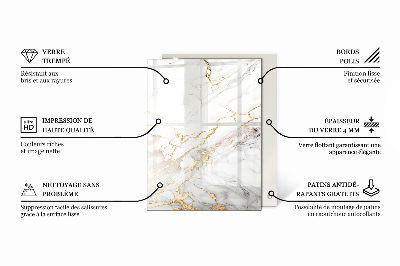 Pravokutna staklena ploča Elegantni šumski motiv