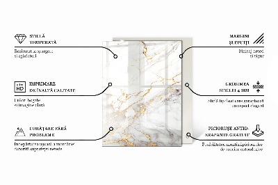 Pravokutna staklena ploča Elegantni šumski motiv