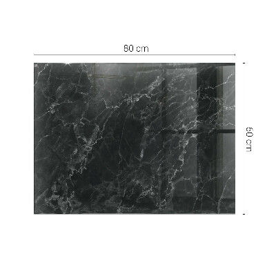Pravokutna staklena ploča stola Mramor s nježnim žilicama
