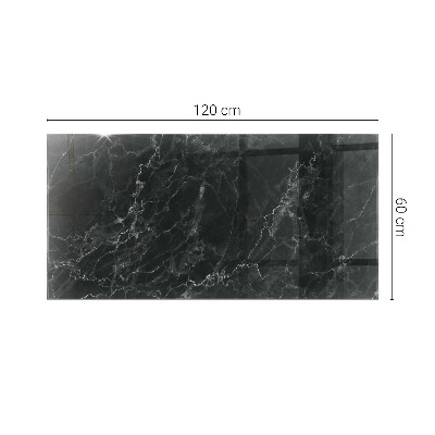 Pravokutna staklena ploča stola Mramor s nježnim žilicama