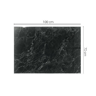 Pravokutna staklena ploča stola Mramor s nježnim žilicama