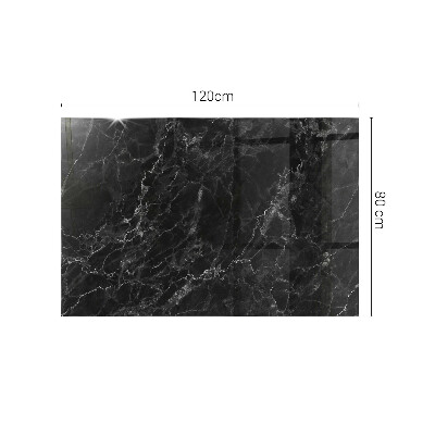 Pravokutna staklena ploča stola Mramor s nježnim žilicama