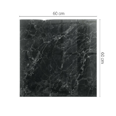 Pravokutna staklena ploča stola Mramor s nježnim žilicama