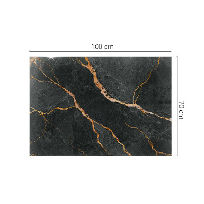 Pravokutna staklena ploča Mramorne žile u dizajnu