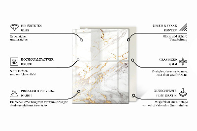 Pravokutna ploča stola Motiv teksture kamena