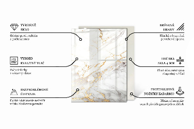 Pravokutna ploča stola Motiv teksture kamena