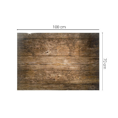 Pravokutna staklena ploča Ekološka drvena struktura