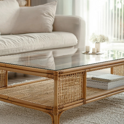 Pravokutna staklena ploča prozirna