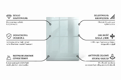 Pravokutna staklena ploča prozirna