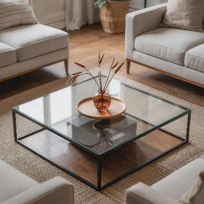 Pravokutna staklena ploča prozirna