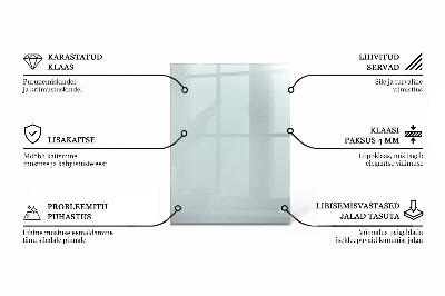 Pravokutna staklena ploča prozirna