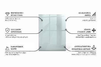 Pravokutna staklena ploča prozirna