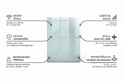 Pravokutna staklena ploča prozirna