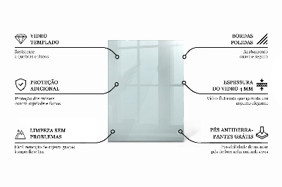 Pravokutna staklena ploča prozirna