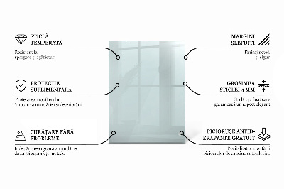 Pravokutna staklena ploča prozirna