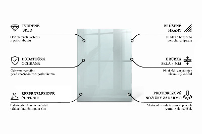 Pravokutna staklena ploča prozirna