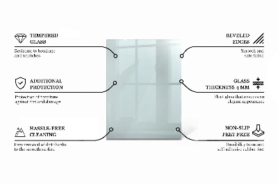 Pravokutna staklena ploča prozirna