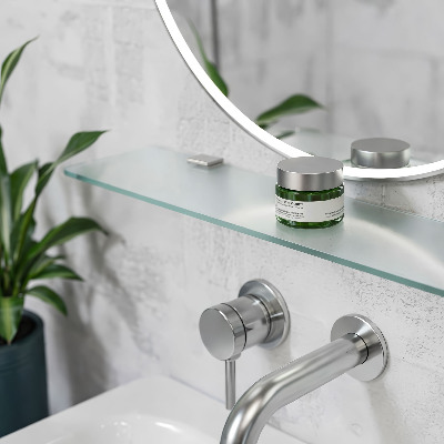 Staklena zidna polica Poluprozirna