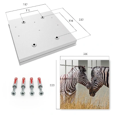 Kutija za ključeve Zebre zajedno