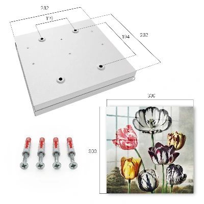 Kutija za ključeve Retro tulipani