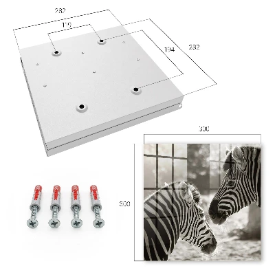 Kutija za ključeve Zebre zajedno
