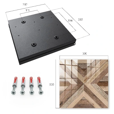 Kutija za ključeve Drvena geometrija