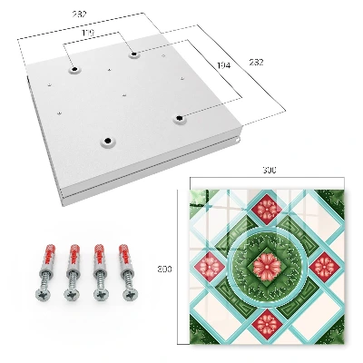 Ormarić za ključeve Cvjetna geometrija