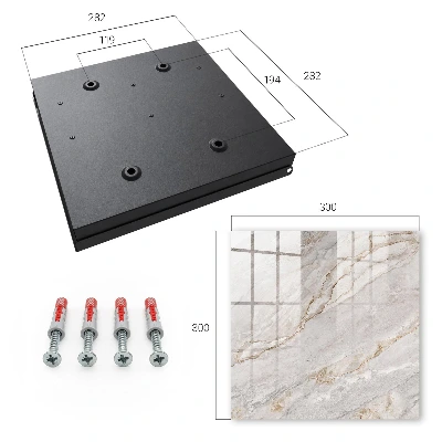 Kutija za ključeve Sivi mramor