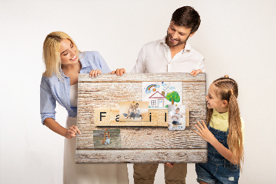 Ploča od plute Obiteljski natpis