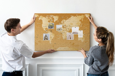 Plutena ploča karta svijeta