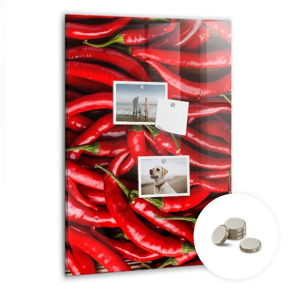 Magnetna ploča za zid Čili papričice