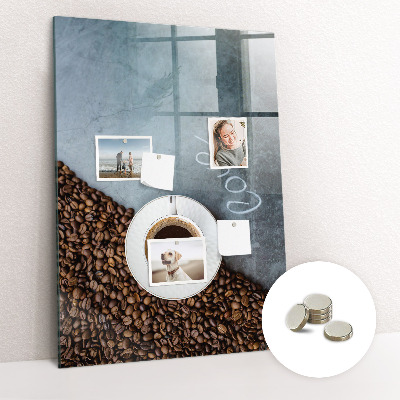 Magnetna ploča za zid šalica kave