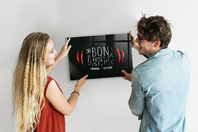 Magnetna ploča za zid Natpis Bon Appetit