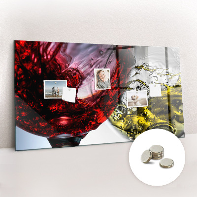 Magnetna ploča za zid Čaše Vina