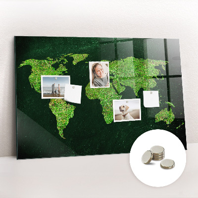 Magnetna ploča za djecu Travnata Karta Svijeta