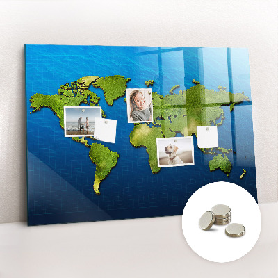 Magnetna ploča za djecu Karta Svijeta