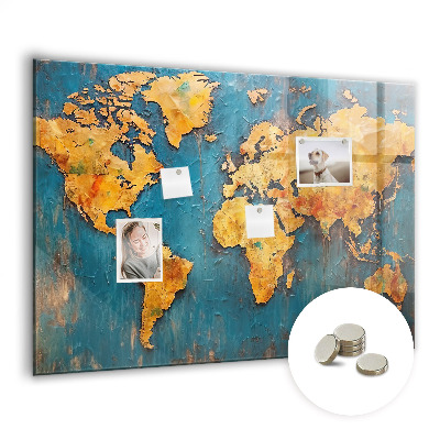 Magnetna ploča za djecu Dekorativna Karta Svijeta