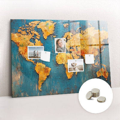 Magnetna ploča za djecu Dekorativna Karta Svijeta