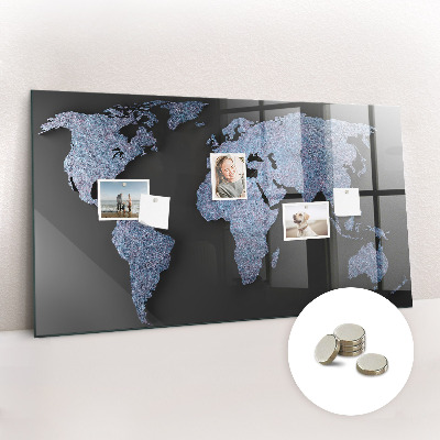 Magnetna ploča 3d Karta Svijeta