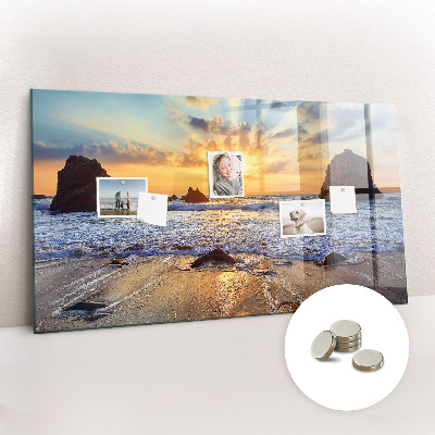 Magnetna ploča za zid Zalazak Sunca Na Plaži